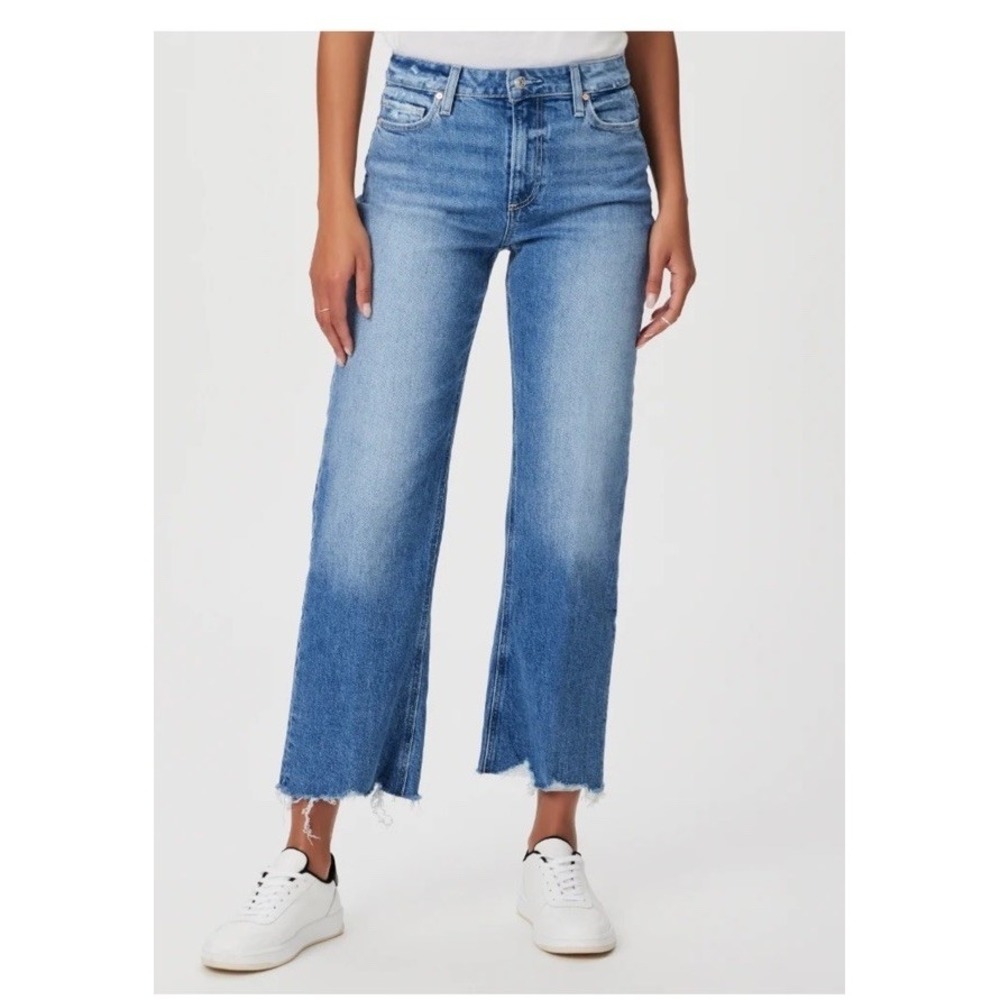 paige leenah ankle jeans High Rise Size 28 Wash Blue